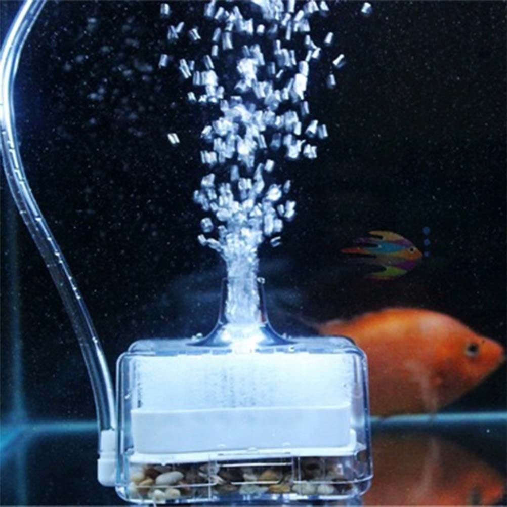 Aquarium Sand White - فلتر حوض أسماك صغير أبيض بلاستيكي