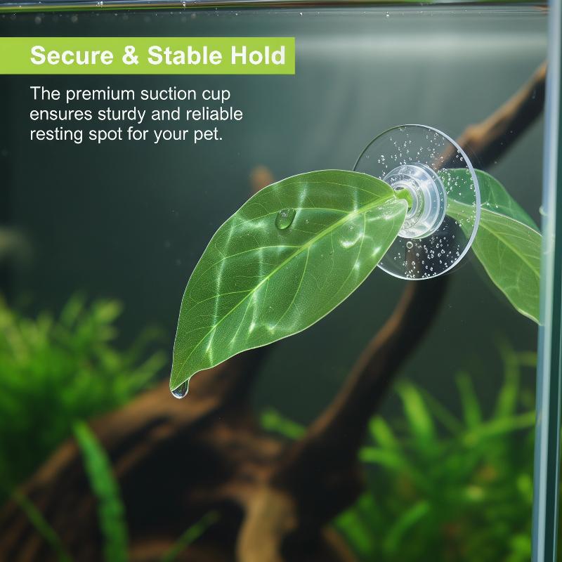 Planted Aquarium For Betta - إكسسوارات أحواض السمك: أوراق صناعية للاستراحة