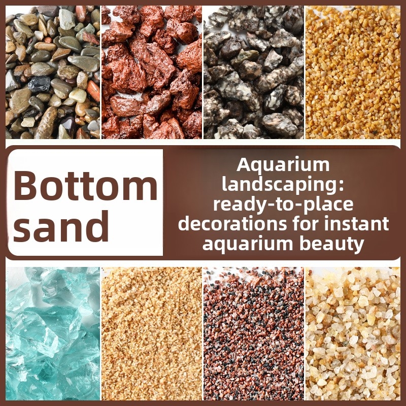 Aquarium Sand White - رمل زجاجي ملون لأحواض السمك -