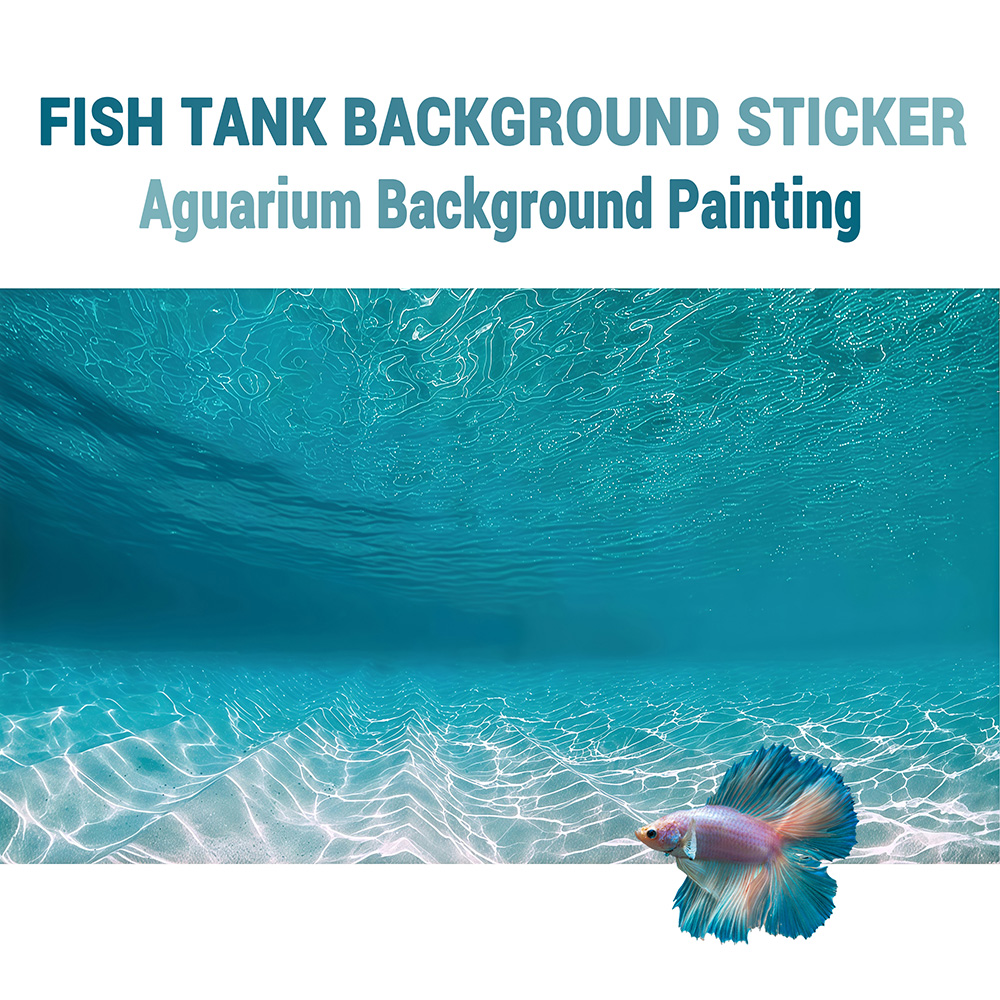Aquarium Sand White - رمل أبيض مشمس، لوحة خلفية لحوض