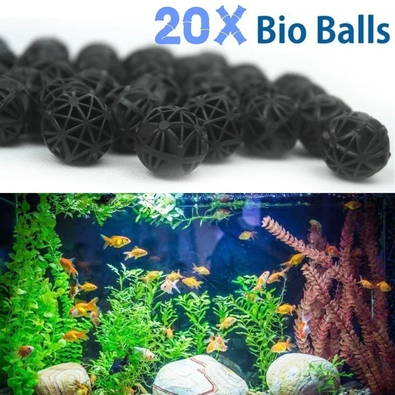 Aquarium Planted Tank Fertilizer - 20 قطعة من كرات الترشيح الحيوية
