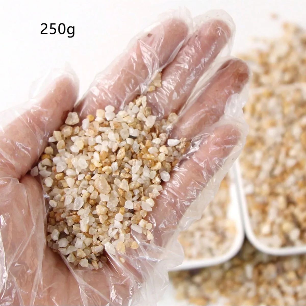1 قطعة-250 جرام بلورات الطبيعي - مراجعة Aquarium Plant Gravel وسعره