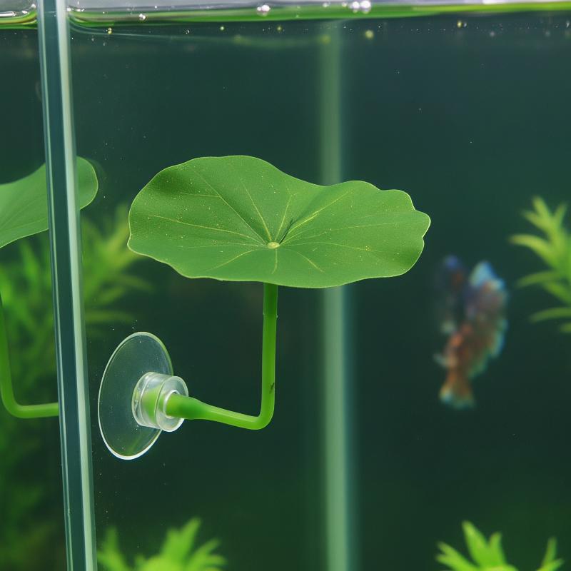 3/5/10 قطع من أوراق اللوتس الب - مراجعة Planted Aquarium For Betta وسعره